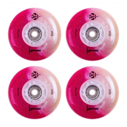 Колёса для роликовых коньков Luminous 4pcs (LUWL-LU80-CC-WH)