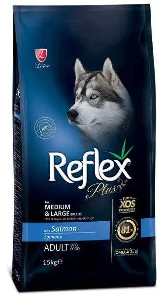 Сухой корм для собак Reflex Adult Medium & Large Salmon 15kg