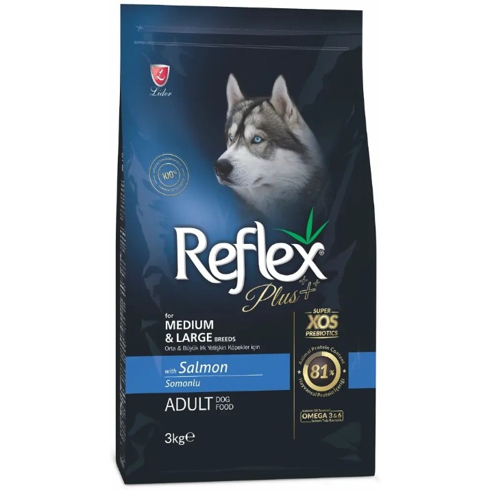 Сухой корм для собак Reflex Adult Medium & Large Salmon 3kg