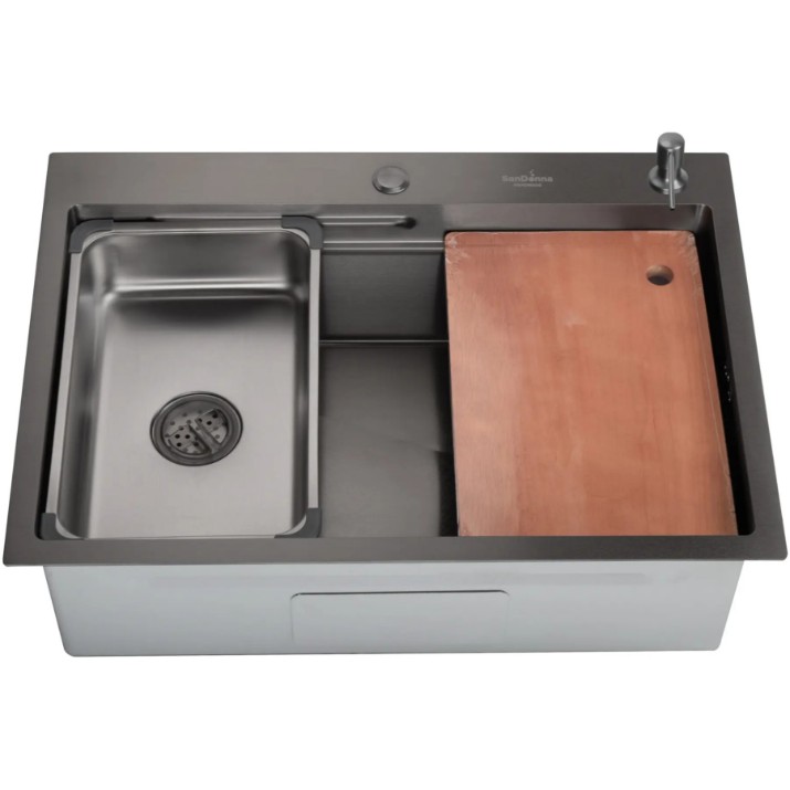 Chiuvetă de bucătărie SanDonna HD7050 Black