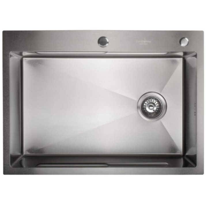 Chiuvetă de bucătărie SanDonna HD7050 Chrom Satin