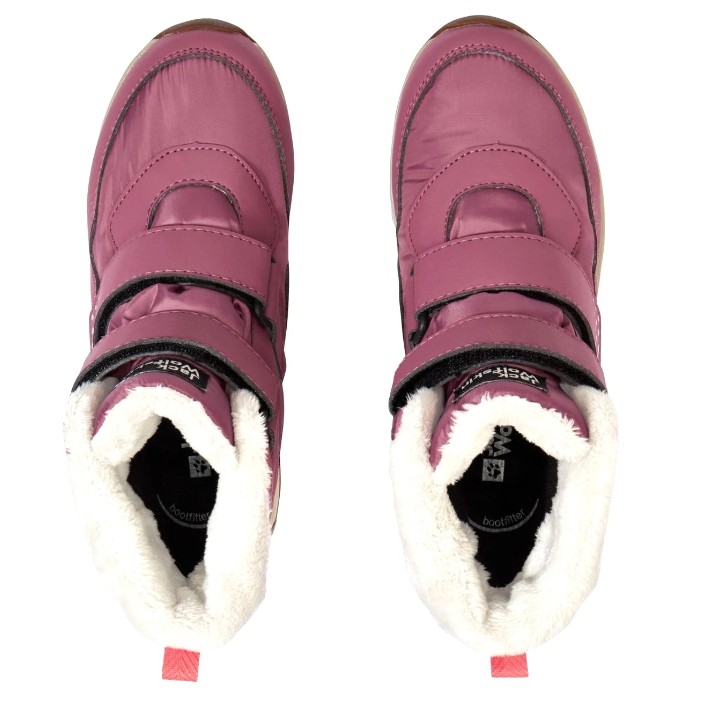 Bocanci pentru copii Jack Wolfskin Polar Bear-G Texapore Mid Vc K Raisin, s.31