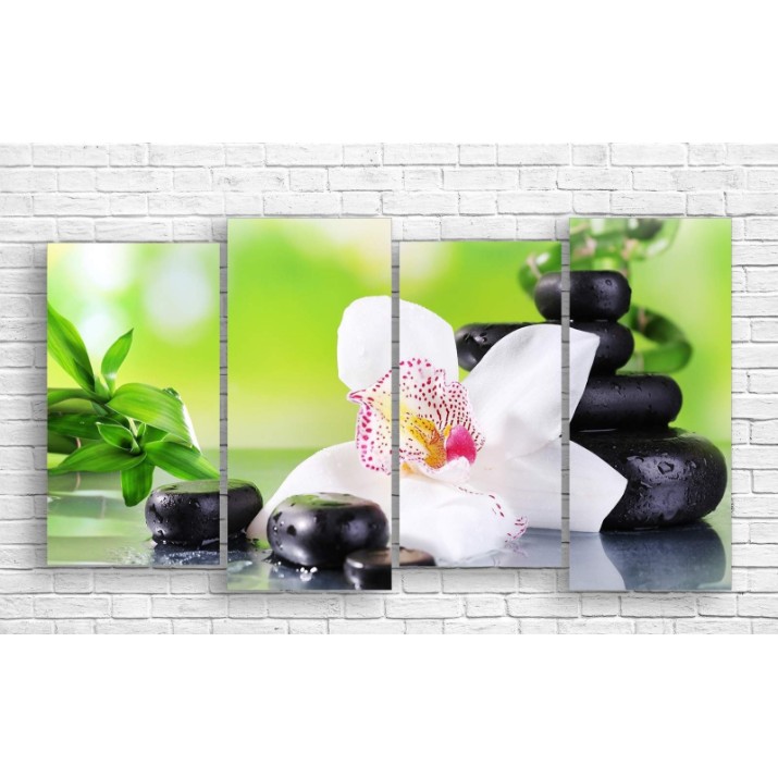 Картина ArtDesign Black stones 149x80cm (C-10187)