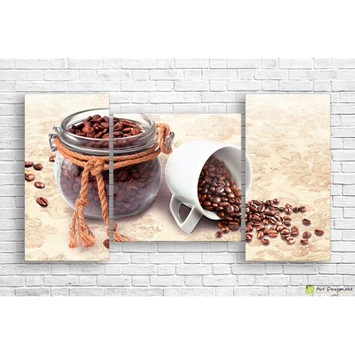 Pictură ArtDesign Coffee beans 116x65cm (E-10088)