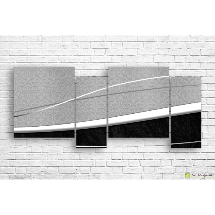 Pictură ArtDesign Gray ornaments 185x80cm (А-10175)