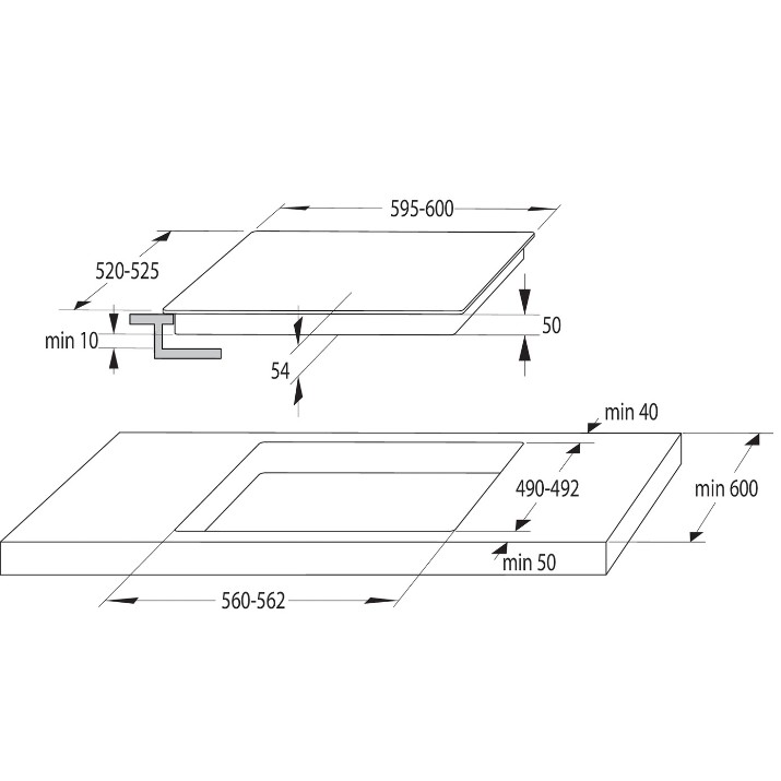 Plită incorporabilă cu inducție Gorenje GI6432BSCWF