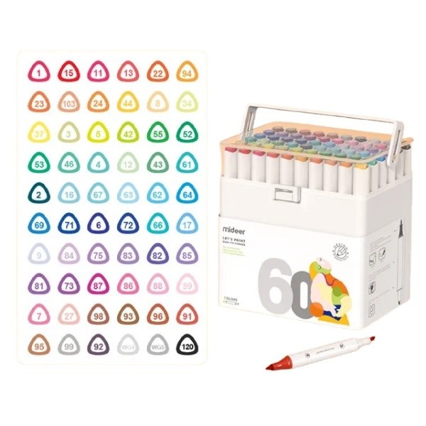 Marker Mideer 60pcs (6936352541868)