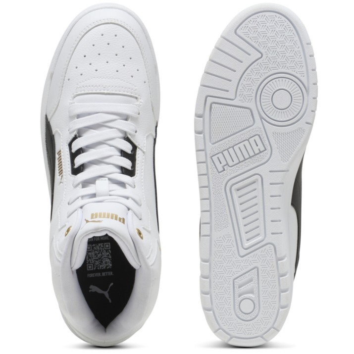 Ботинки мужские Puma Shuffle Downtown Mid Puma White/Black/Gold, s.43