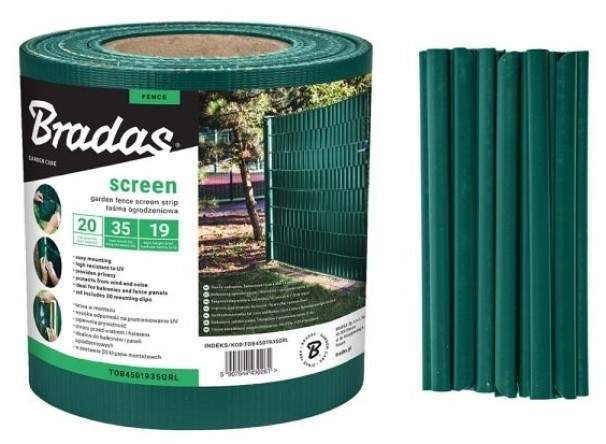 Banda de ecran pentru gard Bradas TOB4501935GRL