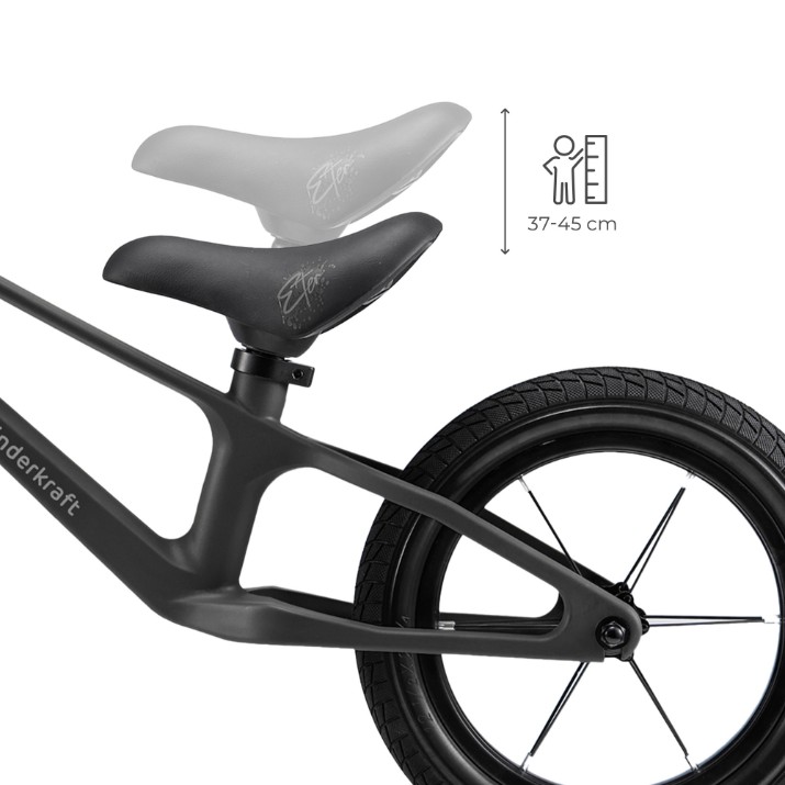 Bicicleta fără pedale Kinderkraft Enter Black (KRETER00BLK0000)