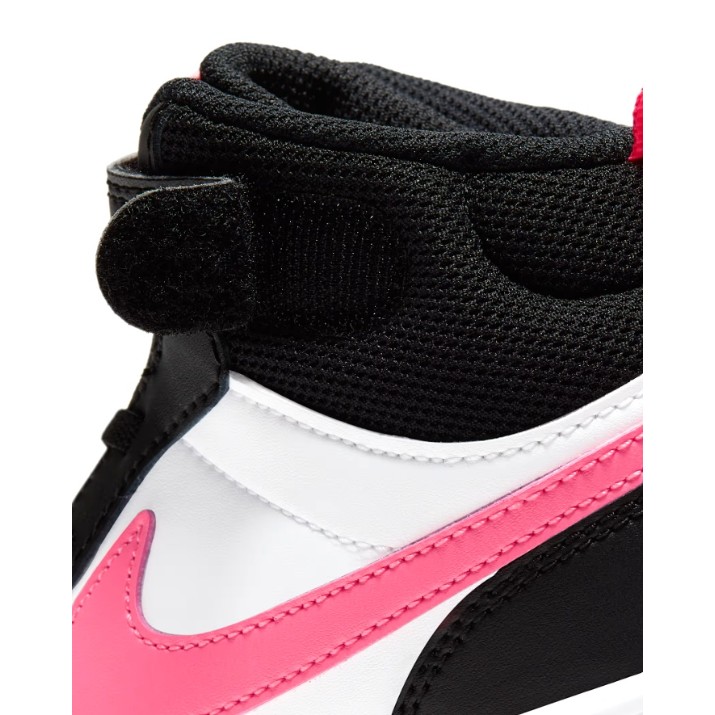 Ботинки детские Nike Court Borough Mid 2 Ps Black/White/Sunset Pulse, s.31.5
