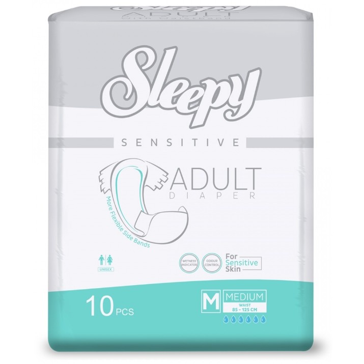 Scutece adulți Sleepy Sensitive M 10pcs