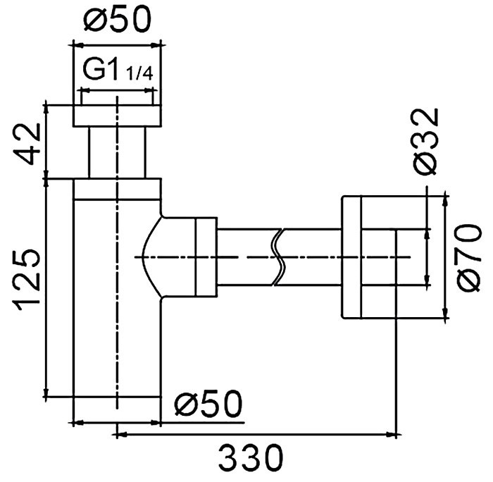 Сифон для раковины Frap F82-5