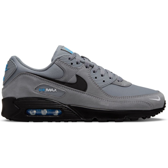 Кроссовки мужские Nike Air Max 90 Jsp Smoke Grey/Light Photo Blue/Metallic Silver/Black, s.46