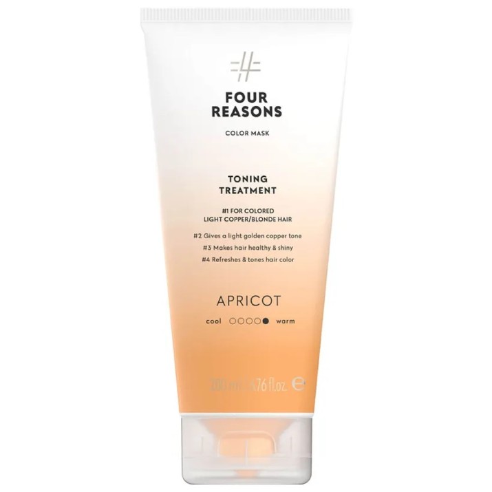 Mască tonifiantă pentru păr Four Reasons Apricot 200ml