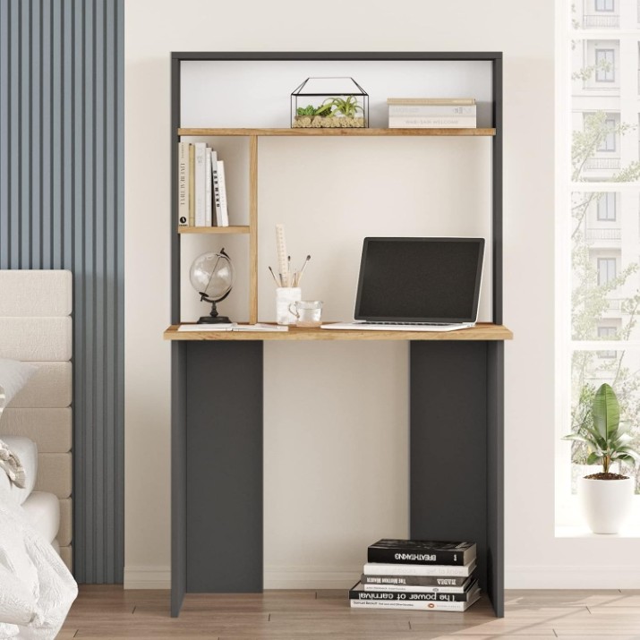Masa de birou Trendy BR2-AA Pine Atlantic/Anthracit 90x148x51cm GTR001072