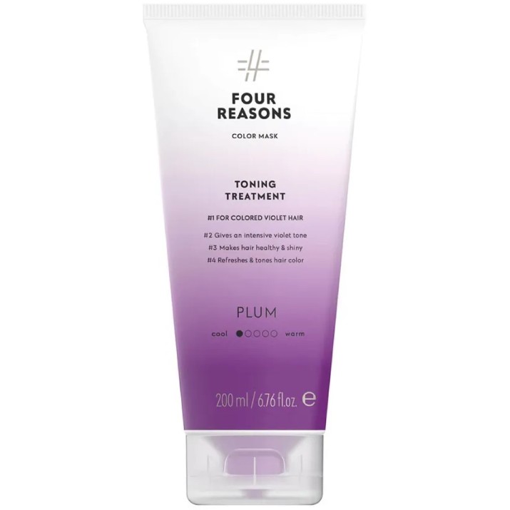 Mască tonifiantă pentru păr Four Reasons Plum 200ml