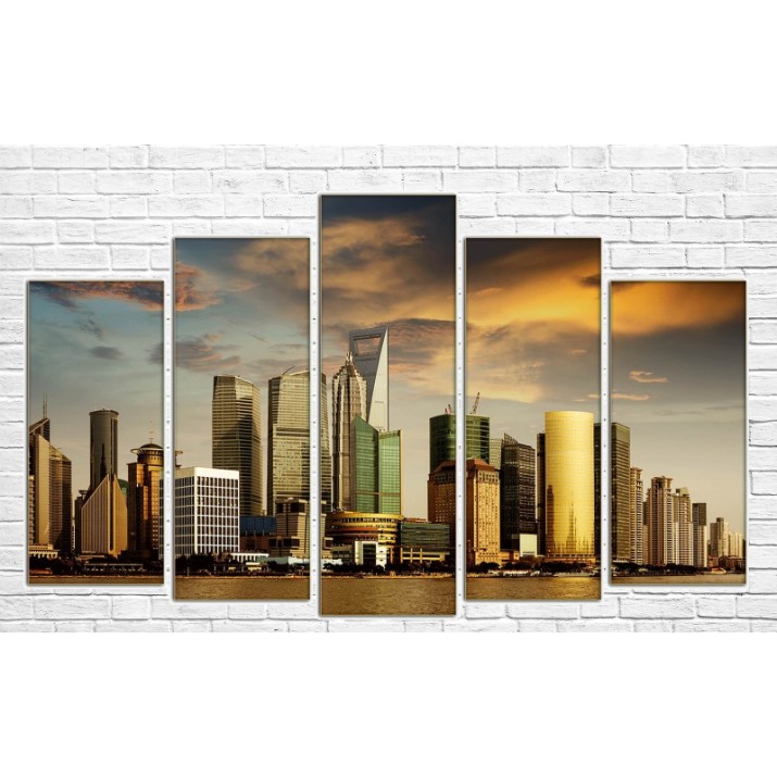 Pictură ArtDesign Panorama of Shanghai 130х80cm (B-10040)