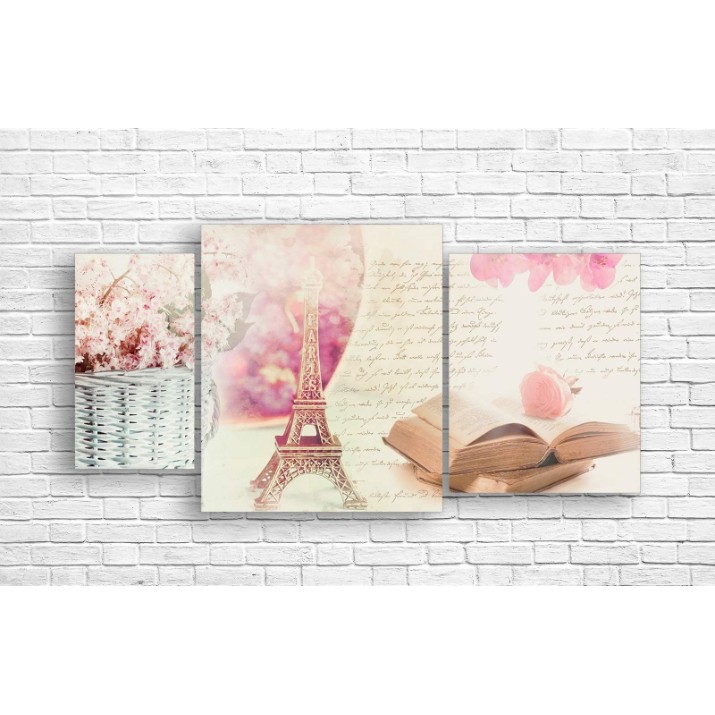 Pictură ArtDesign Paris and books 118x60cm (R-10238)