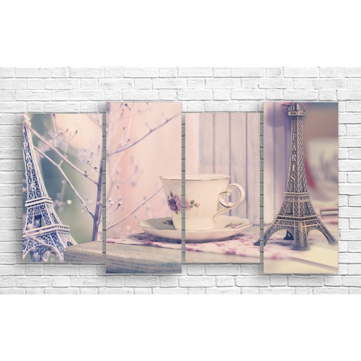 Картина ArtDesign Paris and coffee 149x80cm (R-10287)