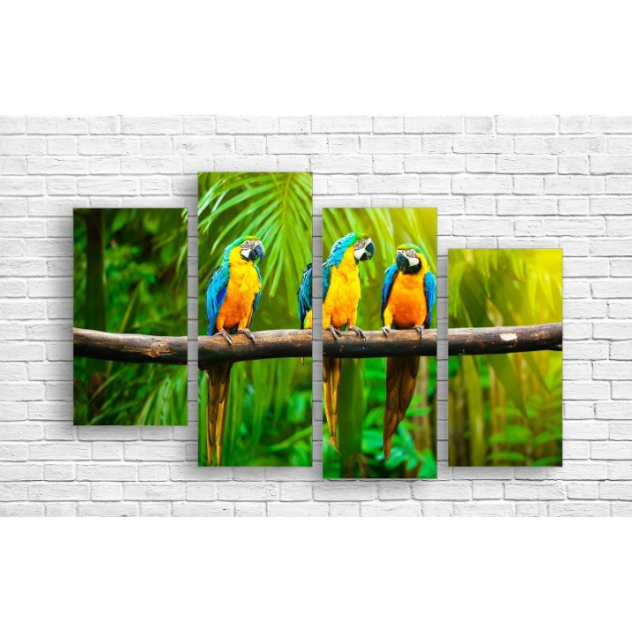 Картина ArtDesign Parrots 120х80cm (F-10019)