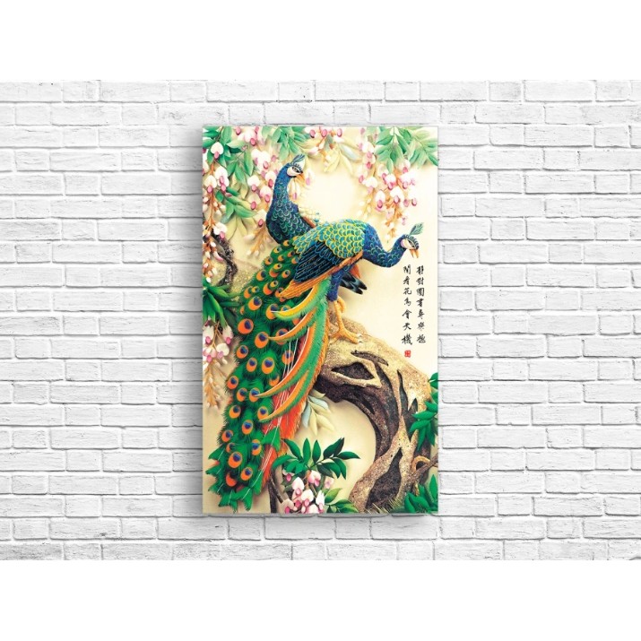 Картина ArtDesign Peacocks and flowers 65x40cm (FA-10031)