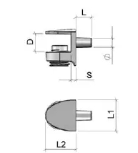Suporturi pentru rafturi Profmet 062475