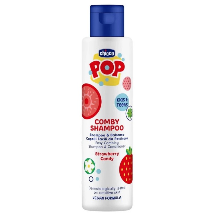 Șampon și balsam pentru bebeluși Chicco Pop Strawberry 250ml