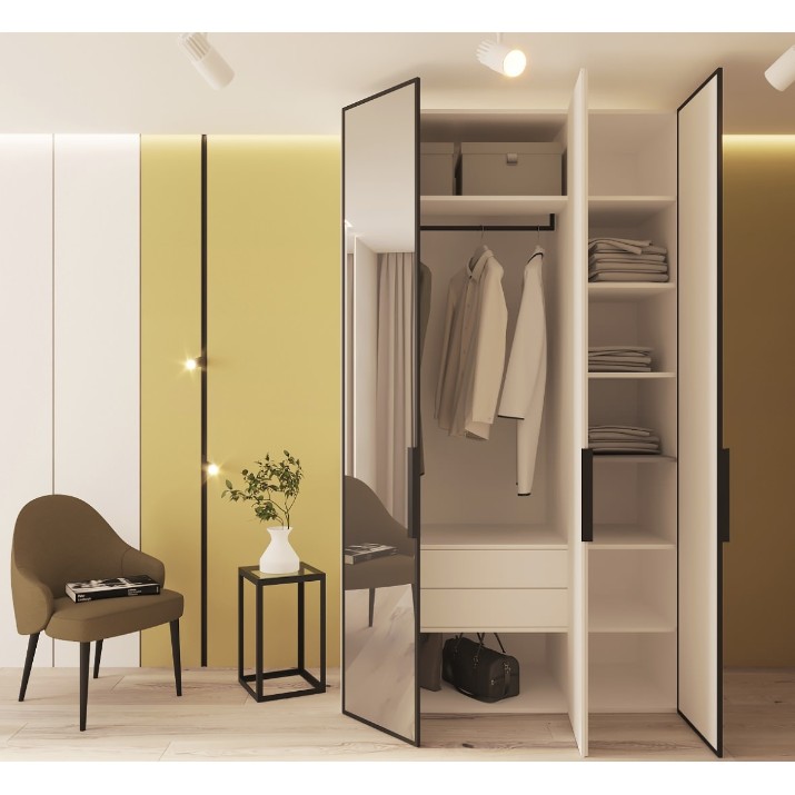 Шкаф Bayro Modena 1350x2400x530 White (604782)