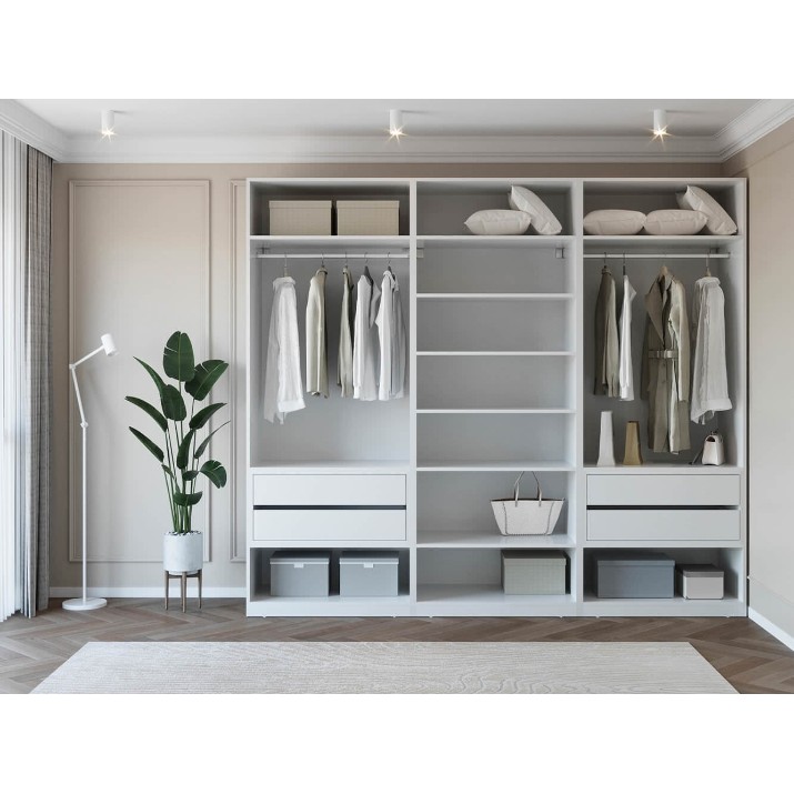 Dulap Bayro Modena 2700x2400x530 White (604792)