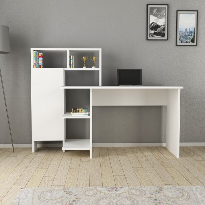 Письменный стол Trendy Bugra White 136x112x60cm GTR005715