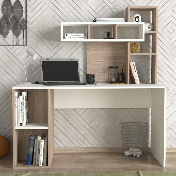 Masa de birou Trendy Coral White/Cordoba 140x154x60cm GTR005725
