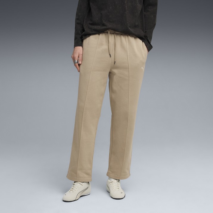 Pantaloni spotivi pentru bărbați Puma Class Relaxed Pinnacle Pintuck Fl Op Ice Coffee, s.XL