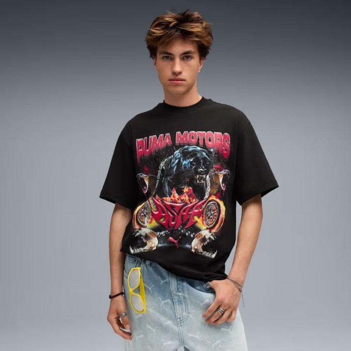 Tricou bărbătesc Puma X Asap Rocky Motors Puma Black, s.S