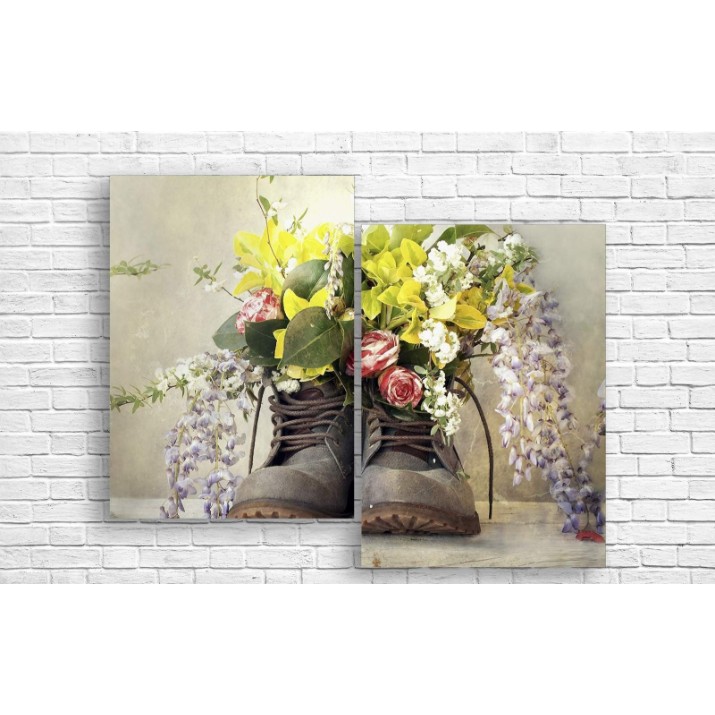 Картина ArtDesign Retro boots with flowers 101x80cm (R-10272)