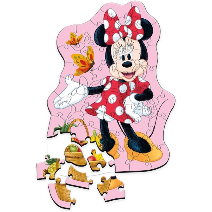Пазл Trefl 50 Wooden Contour Puzzle: Happy Minnie (20279)