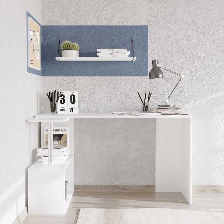 Masa de birou Trendy Gelincik White 130x74x94cm GTR005748
