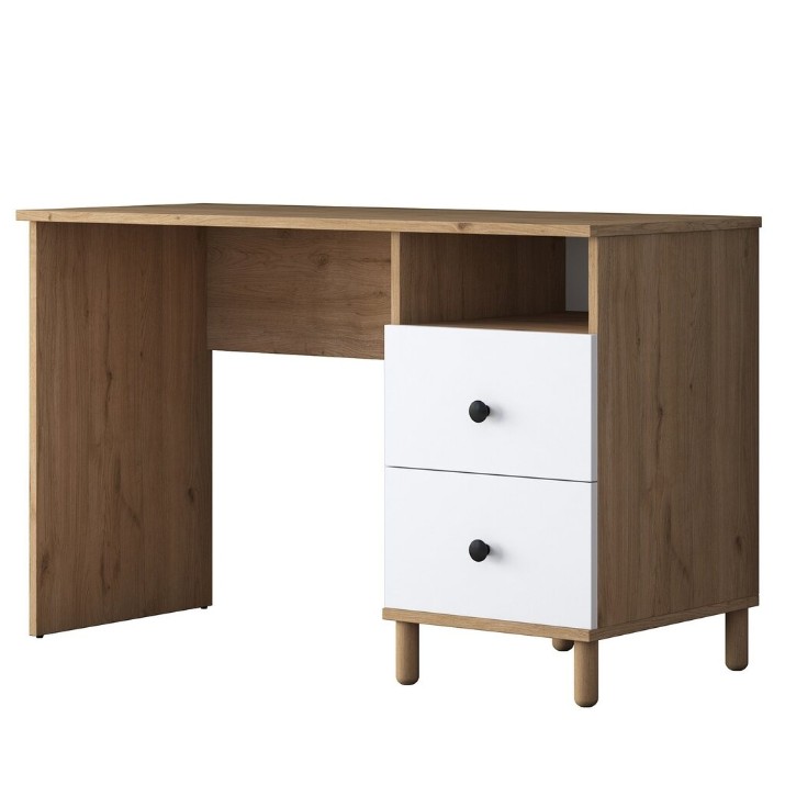 Masa de birou Trendy HA109 2633 Walnut/White 120x73.8x50cm GTR001117