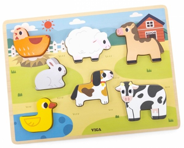 Пазл Viga Farm 7pcs (44702)