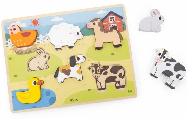 Пазл Viga Farm 7pcs (44702)