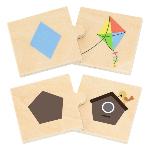 Puzzle Viga Shapes&Objects Set 24pcs (44779)