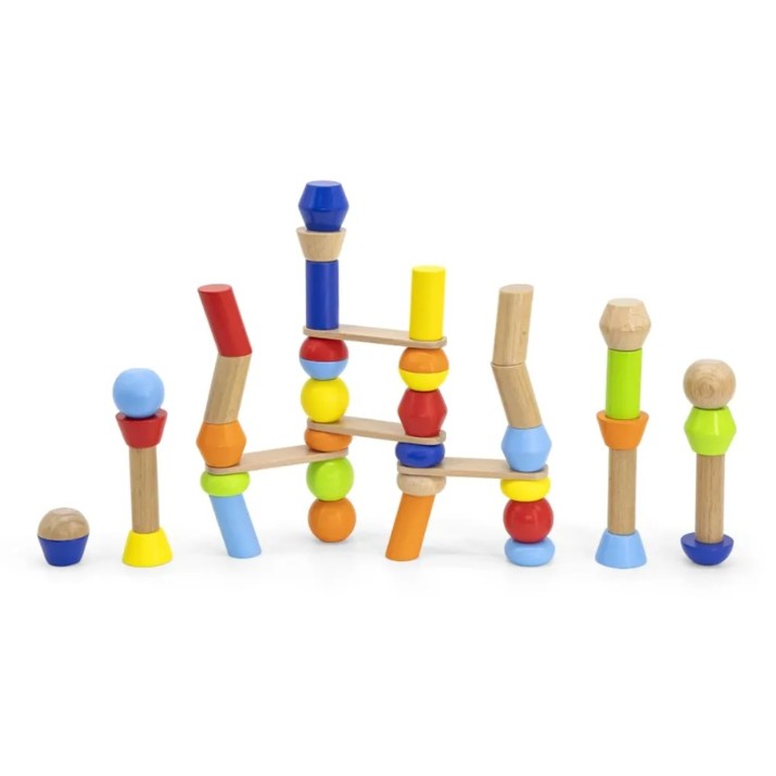 Развивающий набор Viga Block Tower Building Game (44679)