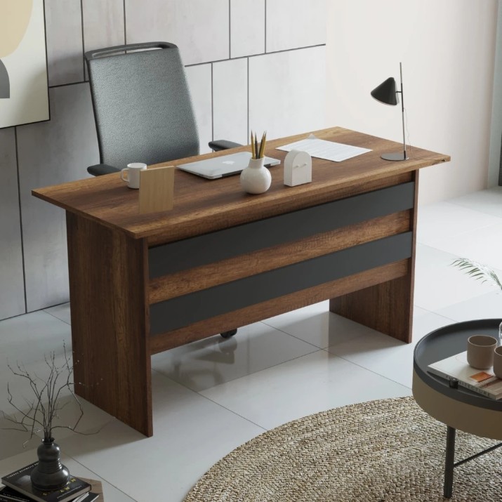Письменный стол Trendy VO1-BA Walnut/Anthracit 140x73x60cm GTR001074