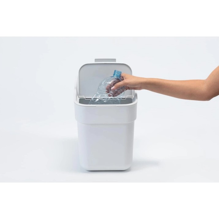 Coș de gunoi Curver Ready To Collect 20L White/Grey (252105)