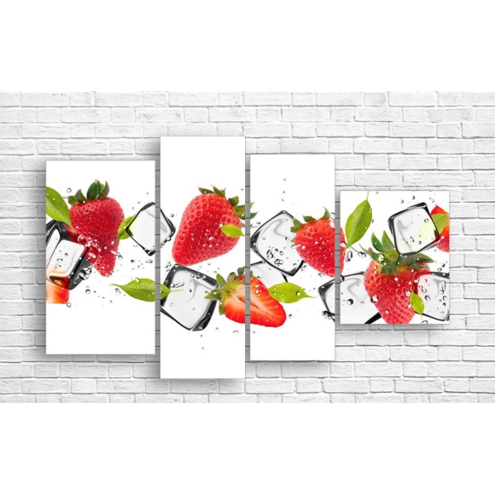 Картина ArtDesign Strawberries and ice 140х84cm (E-10035)
