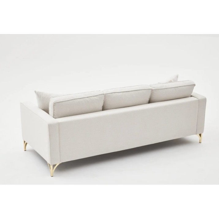 Canapea Trendy Berlin Cream/Gold 220x91x83cm GTR003225