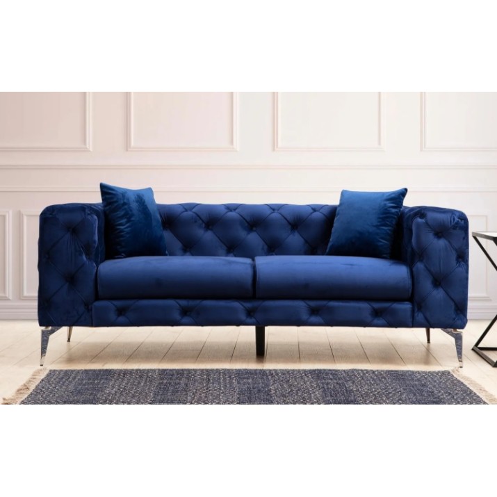 Canapea Trendy Como Navy Blue 197x90x70cm GTR003141