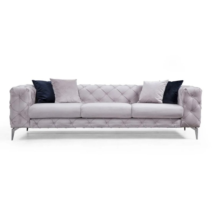 Canapea Trendy Como Light Grey 90x73x237cm GTR003239