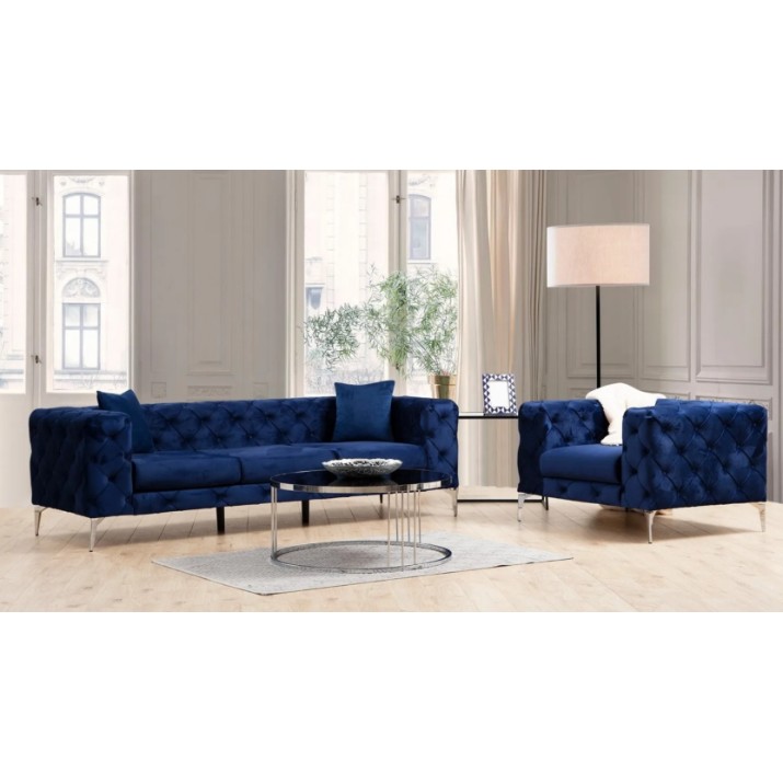 Диван Trendy Como Navy Blue 90x73x237cm GTR003240