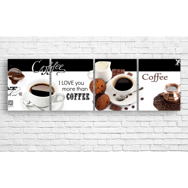 Pictură ArtDesign Two cups of coffee 200x60cm (E-10257)